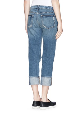 Back View - Click To Enlarge - FRAME - 'Le Grand Garçon' distressed cotton jeans