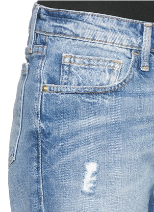 Detail View - Click To Enlarge - FRAME - 'LE GRAND GARÇON' cotton denim shorts