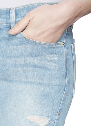 Detail View - Click To Enlarge - FRAME - 'Le Color Rip' cropped skinny jeans