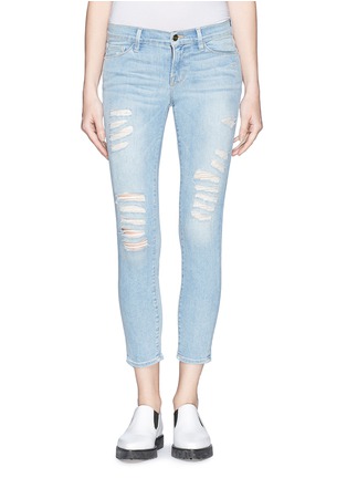 Main View - Click To Enlarge - FRAME - 'Le Color Rip' cropped skinny jeans