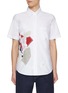 Main View - Click To Enlarge - THOM BROWNE - Olympic Constellation Patchwork Cotton Blend Oxford Shirt