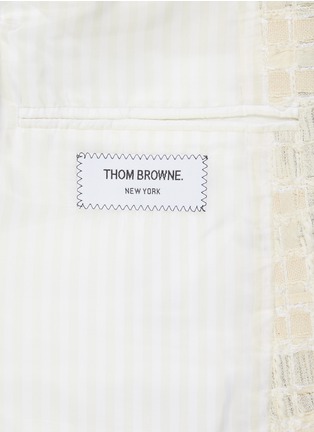  - THOM BROWNE - Frayed Edge Cotton Wool Blend Blazer