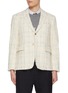 Main View - Click To Enlarge - THOM BROWNE - Frayed Edge Cotton Wool Blend Blazer