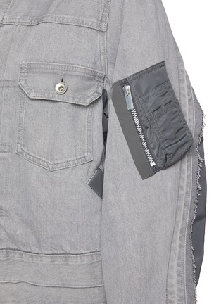  - SACAI - Nylon Back Denim Jacket