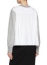 Back View - Click To Enlarge - SACAI - Sponge Sweat Poplin Hybrid Sweatshirt