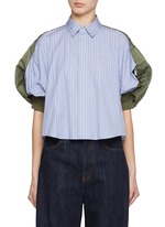 U-Round Collar Half Sleeve Shirt in Off White – SVRN
