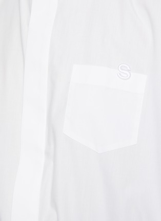  - SACAI - Cap Sleeve Drawstring Hem Shirt