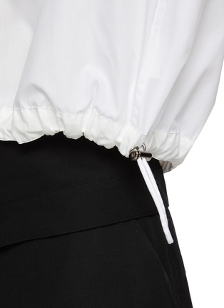  - SACAI - Cap Sleeve Drawstring Hem Shirt