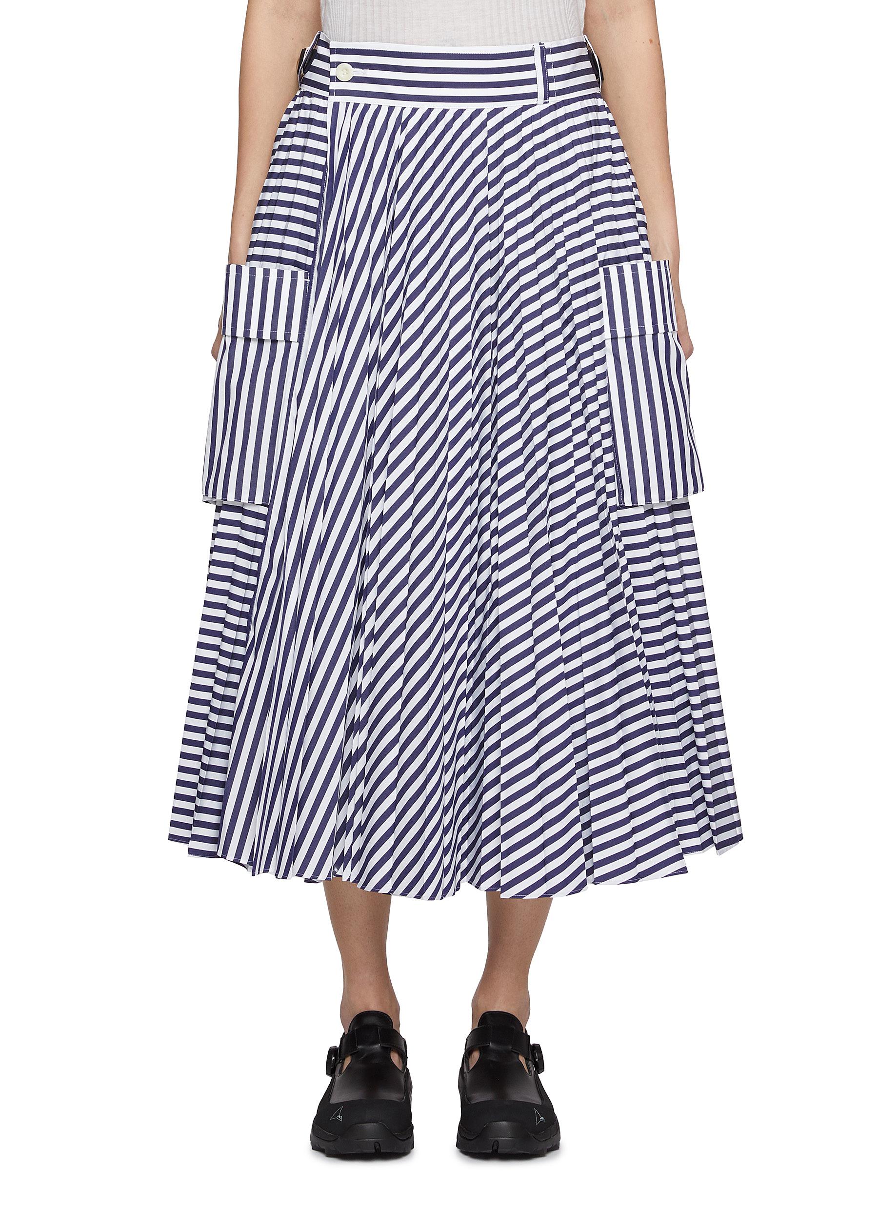 Sacai Beige Gabardine Trench Skirt Sacai