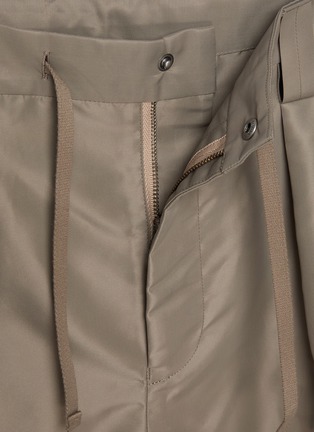 - TECLOR - Drawcord Hem Cropped Cargo Pants