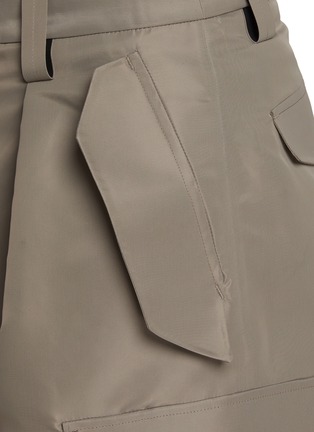  - TECLOR - Drawcord Hem Cropped Cargo Pants