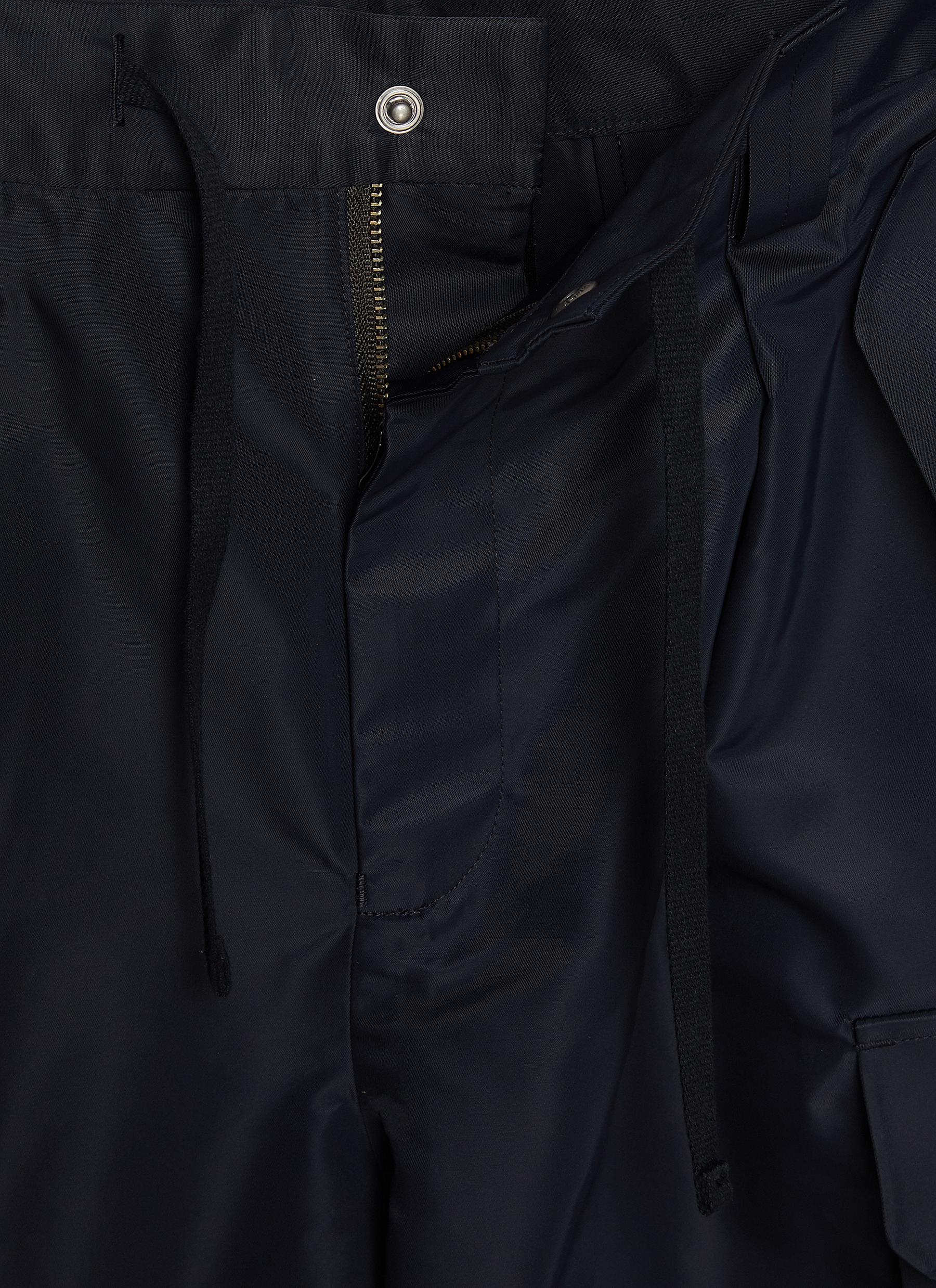 Drawcord Hem Cropped Cargo Pants - Thumbnail 4