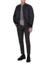 Figure View - Click To Enlarge - TECLOR - Two Way Zip Up Bomber Jacket