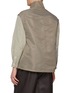 Back View - Click To Enlarge - TECLOR - Stand Collar Hidden Placket Vest