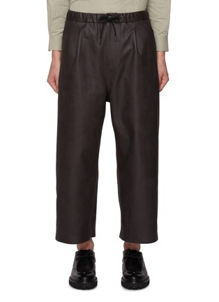 Main View - Click To Enlarge - TECLOR - Drawstring Cropped Straight Leg Pants