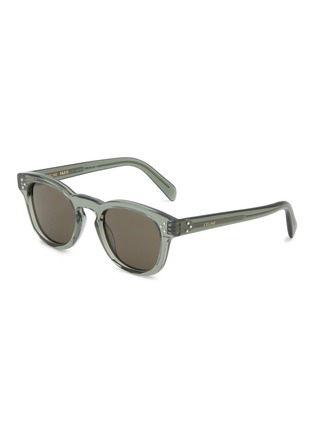 Main View - Click To Enlarge - CELINE - Bold 3 Dots Acetate Round Sunglasses