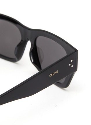 Detail View - Click To Enlarge - CELINE - Bold 3 Dots HD Acetate Rectangle Sunglasses