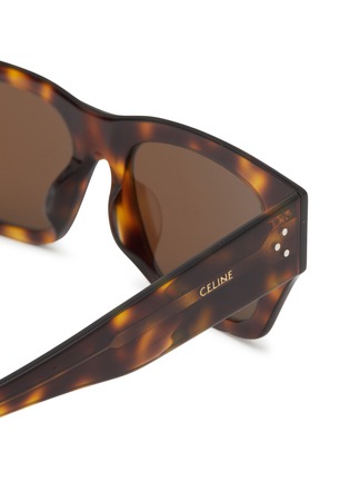 Detail View - Click To Enlarge - CELINE - Bold 3 Dots HD Acetate Rectangle Sunglasses