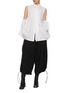 Figure View - Click To Enlarge - YOHJI YAMAMOTO - Coulis Hem Light Wool Pants