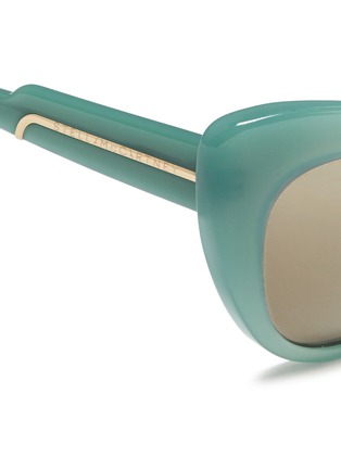 Detail View - Click To Enlarge - STELLA MCCARTNEY - Oversize cat eye acetate sunglasses