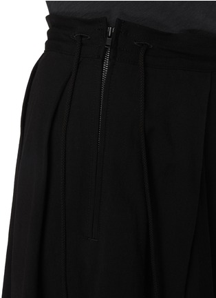  - YOHJI YAMAMOTO - Pleated Asymmetric Flared Hem Skirt