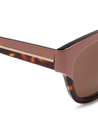 Detail View - Click To Enlarge - STELLA MCCARTNEY - Contrast browbar acetate sunglasses