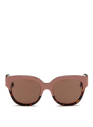Main View - Click To Enlarge - STELLA MCCARTNEY - Contrast browbar acetate sunglasses