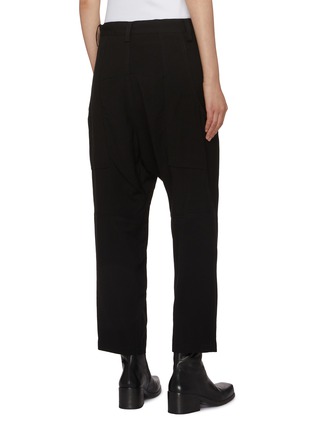 Back View - Click To Enlarge - YOHJI YAMAMOTO - Drop Crotch Pants