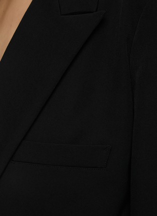  - YOHJI YAMAMOTO - Asymmetric Front Peak Lapel Tailored Wool Blazar