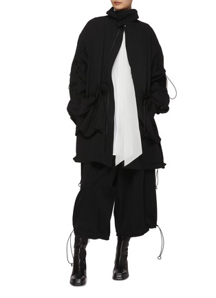 Figure View - Click To Enlarge - YOHJI YAMAMOTO - Multi Coulis Light Wool Parka