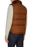 Back View - Click To Enlarge - KRUF - Stand Collar Mink Fur Padded Vest