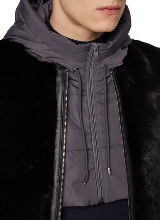  - KRUF - Collarless Reversible Mink Fur Padded Vest