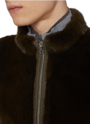  - KRUF - Stand Collar Reversible Mink Fur Vest