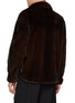 Back View - Click To Enlarge - KRUF - Denim Style Mink Fur Long Jacket