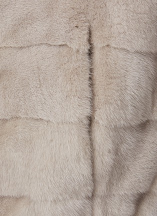  - KRUF - Stand Collar Elasticated Hem Mink Fur Vest