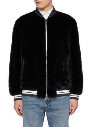 Main View - Click To Enlarge - KRUF - Mink Fur Bomber Jacket