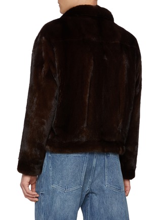 Back View - Click To Enlarge - KRUF - Denim Style Mink Jacket