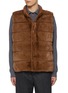 Main View - Click To Enlarge - KRUF - Stand Collar Mink Fur Cashmere Vest