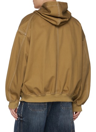 Back View - Click To Enlarge - JUUN.J - Multi-Pocket Hooded Cotton Jacket