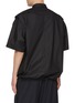 Back View - Click To Enlarge - JUUN.J - Detachable Sleeve Pocket Cotton Work Shirt