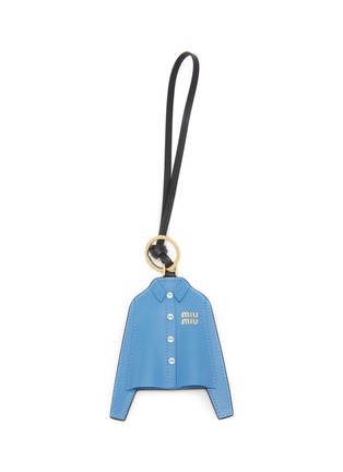 Main View - Click To Enlarge - MIU MIU ACCESSORIES - Miu Shirt Leather Trick Bag Charm