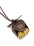 Detail View - Click To Enlarge - MIU MIU - Bicolore Leather Trick Bag Charm