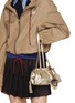 Figure View - Click To Enlarge - MIU MIU - Bicolore Leather Trick Bag Charm