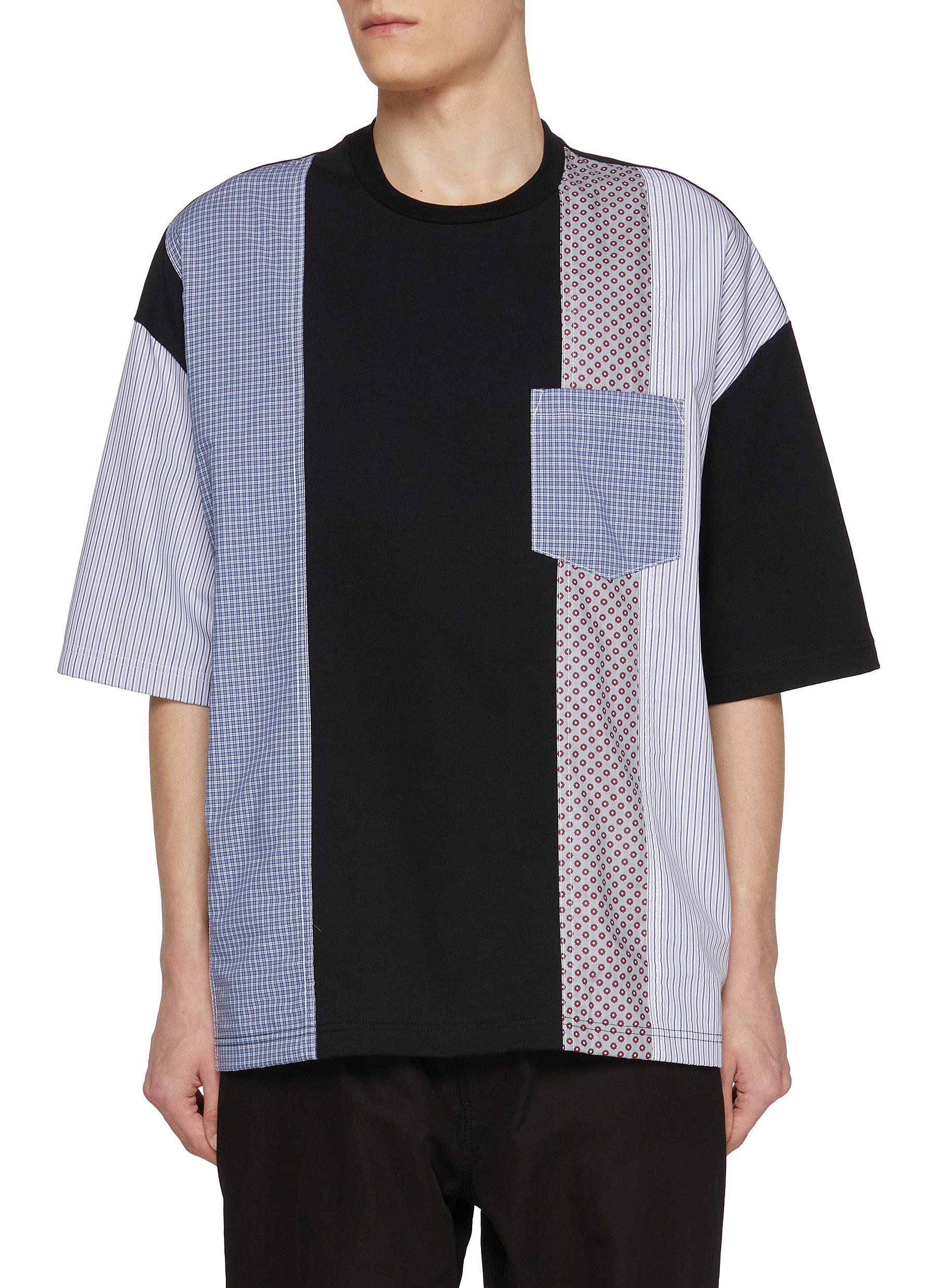 COMME DES GARÇONS HOMME | Patchwork Crewneck T-Shirt | Men