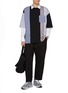 Figure View - Click To Enlarge - COMME DES GARÇONS HOMME - Elatiscated Twill Cotton Linen Pants