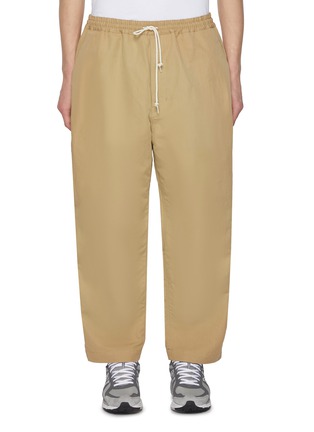 Main View - Click To Enlarge - COMME DES GARÇONS HOMME - Elatiscated Twill Cotton Linen Pants