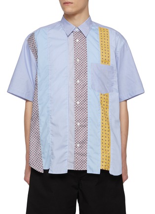 Main View - Click To Enlarge - COMME DES GARÇONS HOMME - Patchwork Cotton Shirt