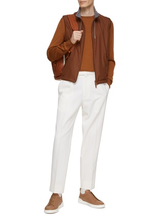 Figure View - Click To Enlarge - ZEGNA - Reversible Zip Up Blouson Jacket