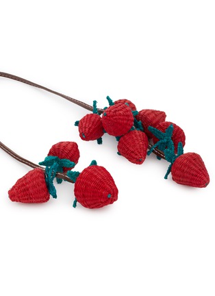 Detail View - Click To Enlarge - SENSI STUDIO - Strawberries Bag Charm