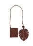 Main View - Click To Enlarge - SENSI STUDIO - Leather Leaf Bag Charm